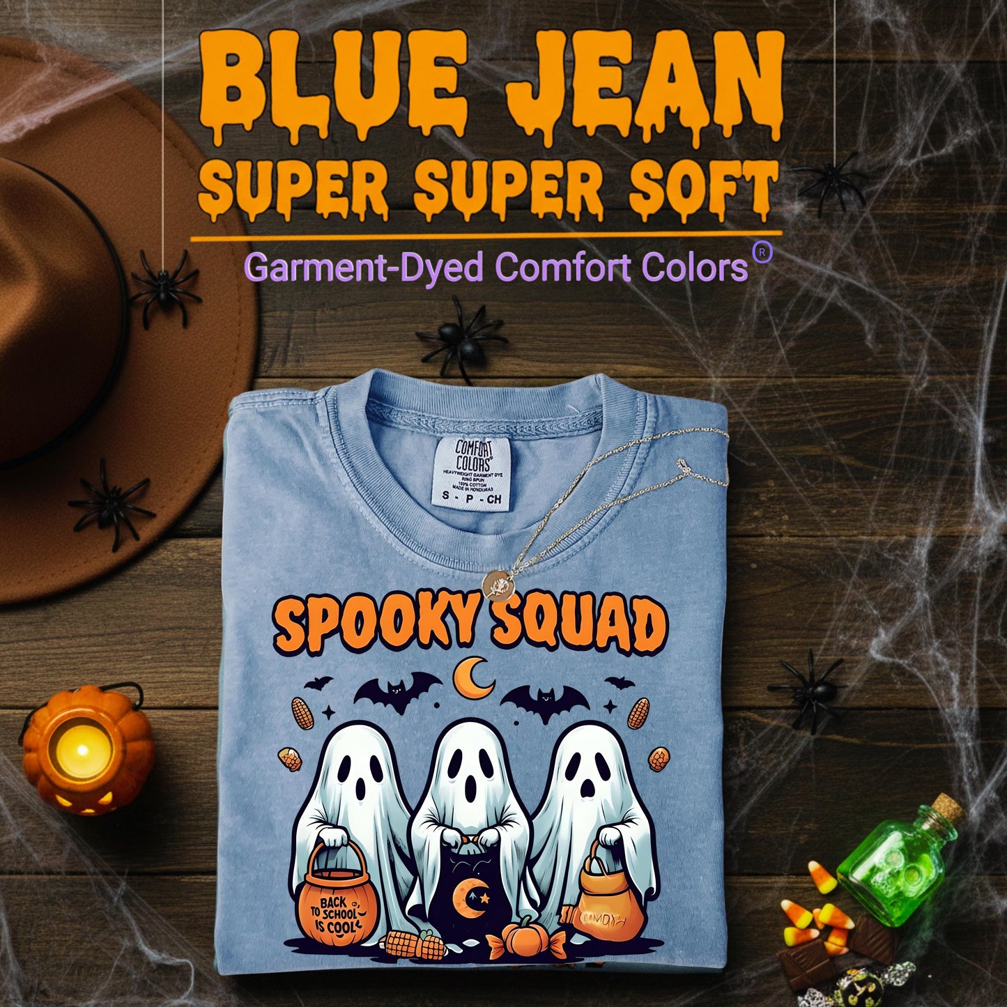 Spooky Squad TShirt Group Halloween Shirt for Friends Best Friend Spooky Gift Matching Horror Tee Funny Ghost Crew Apparel for Spooky Season