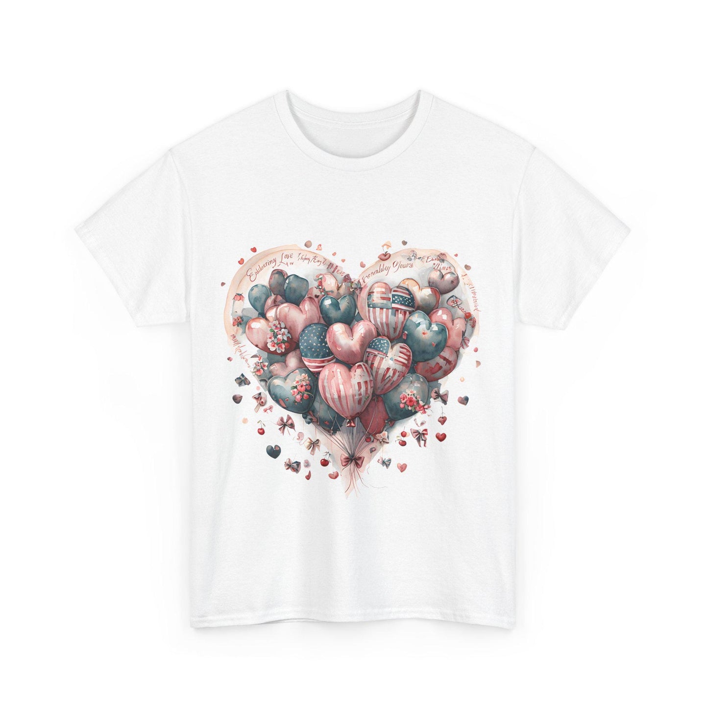 Heart Balloon Unisex Tee, Cute Graphic Tee, Valentine's Day Gift, Romantic Shirt, Casual Wear, Love-Themed Apparel