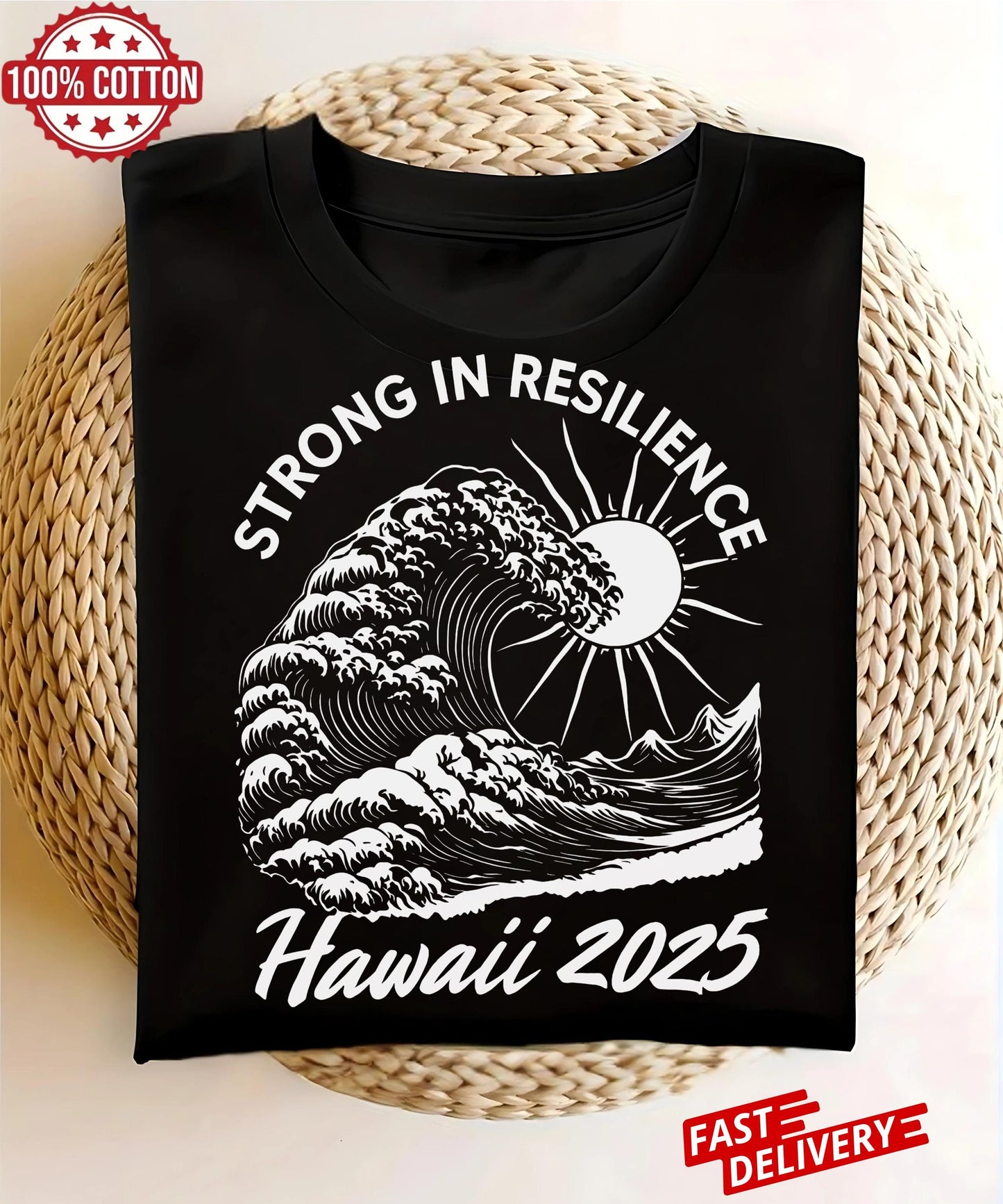 Stand strong and show support for Hawaii with this 2025 Shirt wear hope and honor those affected by the devastating tsunami