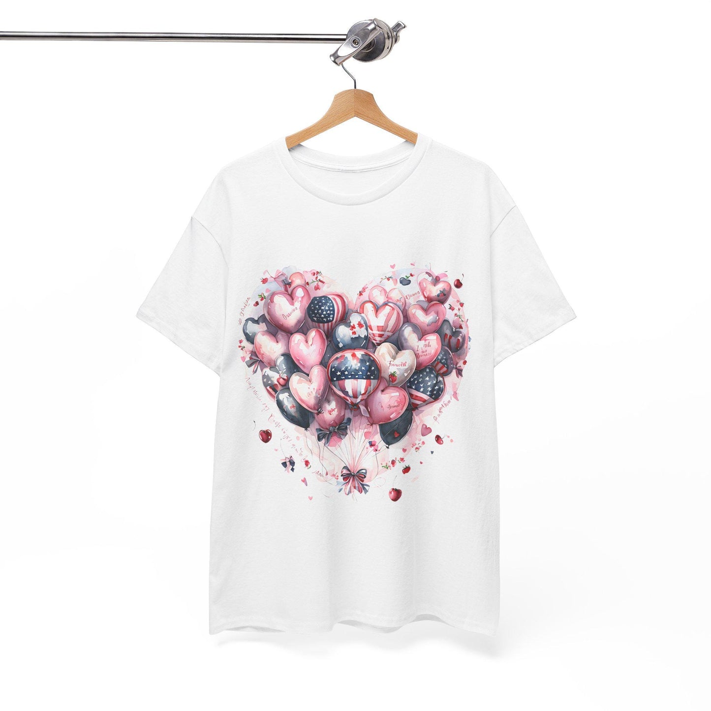 Romantic Heart Design Tee for Everyday Love, Cute Gift for Him or Her, Valentine's Day, Anniversary, Casual Wear, Comfortable Unisex T-Shirt
