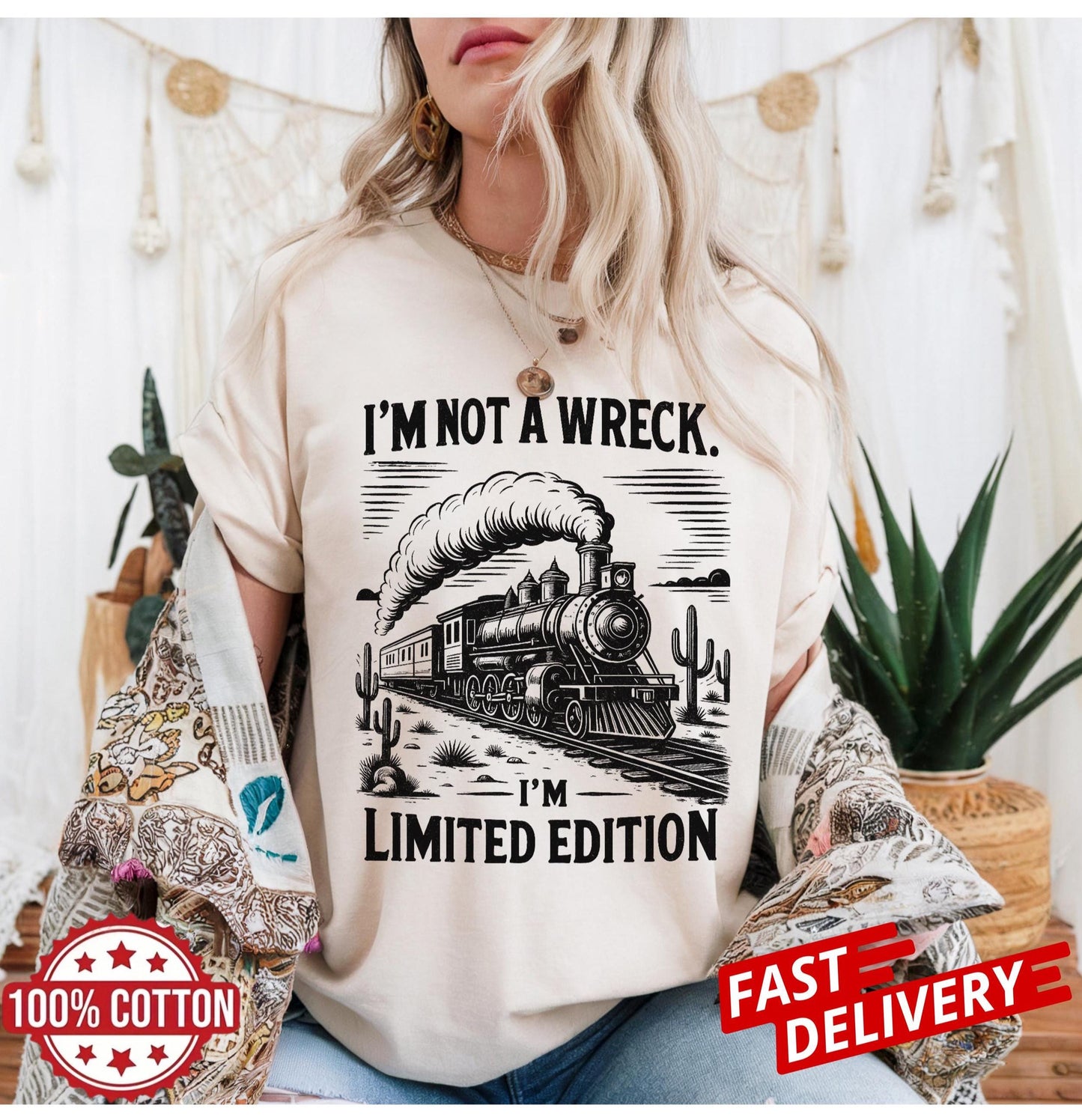 Limited Edition Funny Train T Shirt Vintage Locomotive Tee With Sarcastic Quote Humor Railroad Graphic Top Unisex Casual Gift Apparel