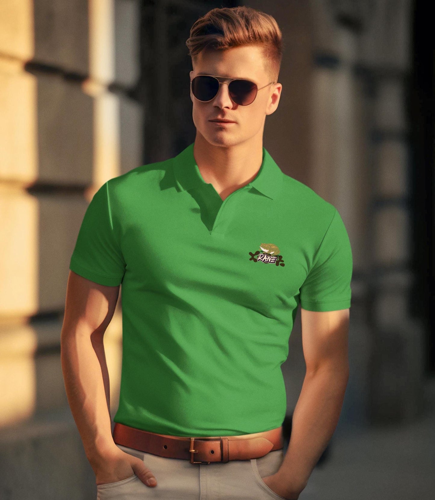 Unisex Golf & Tennis Polo Shirt - Breathable Sport Performance Top with Logo Design