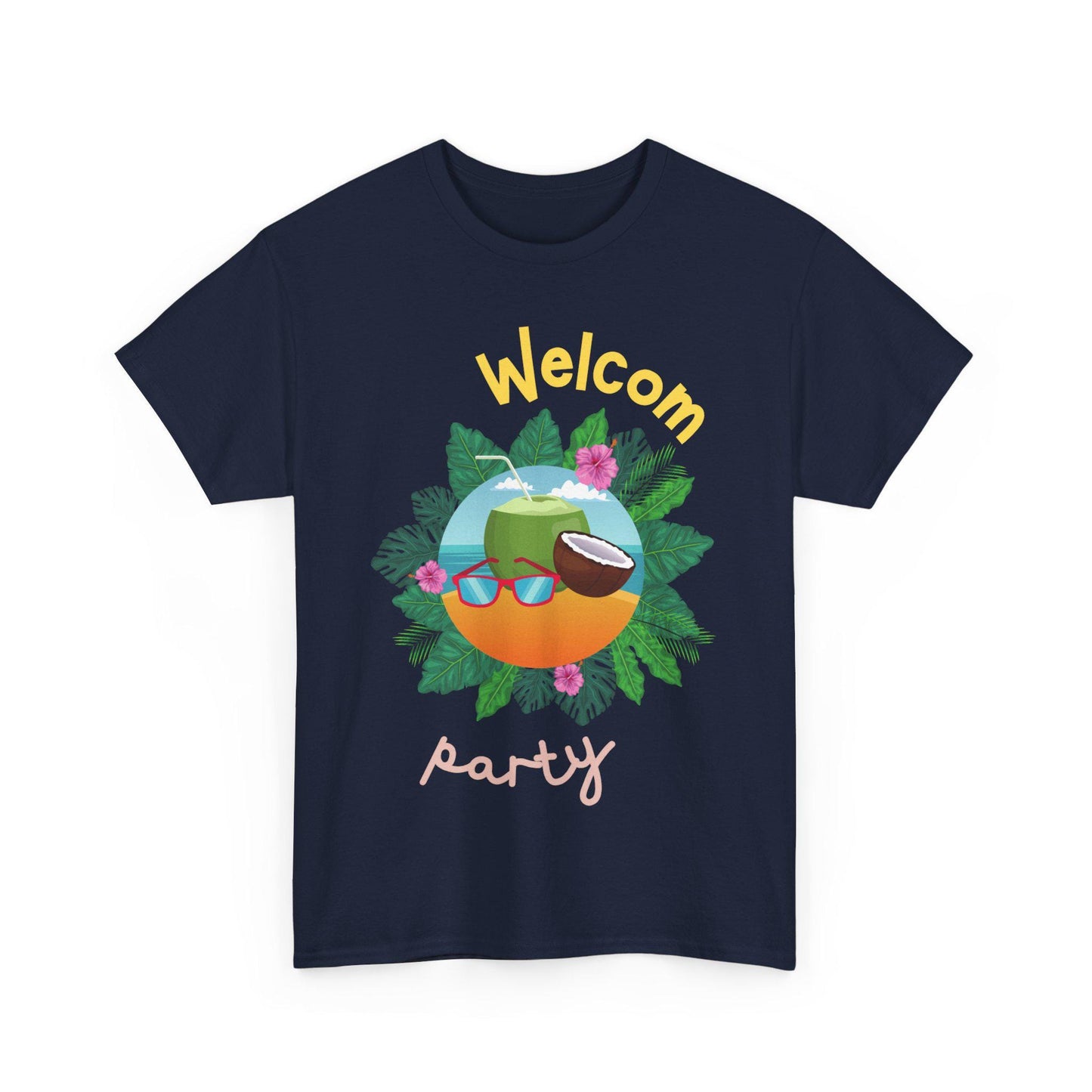 Welcome Party Unisex Heavy Cotton Tee, Tropical Summer Shirt, Casual Party Attire, Fun Outdoor Celebration Shirt, Vacation Tee, Beach [...]