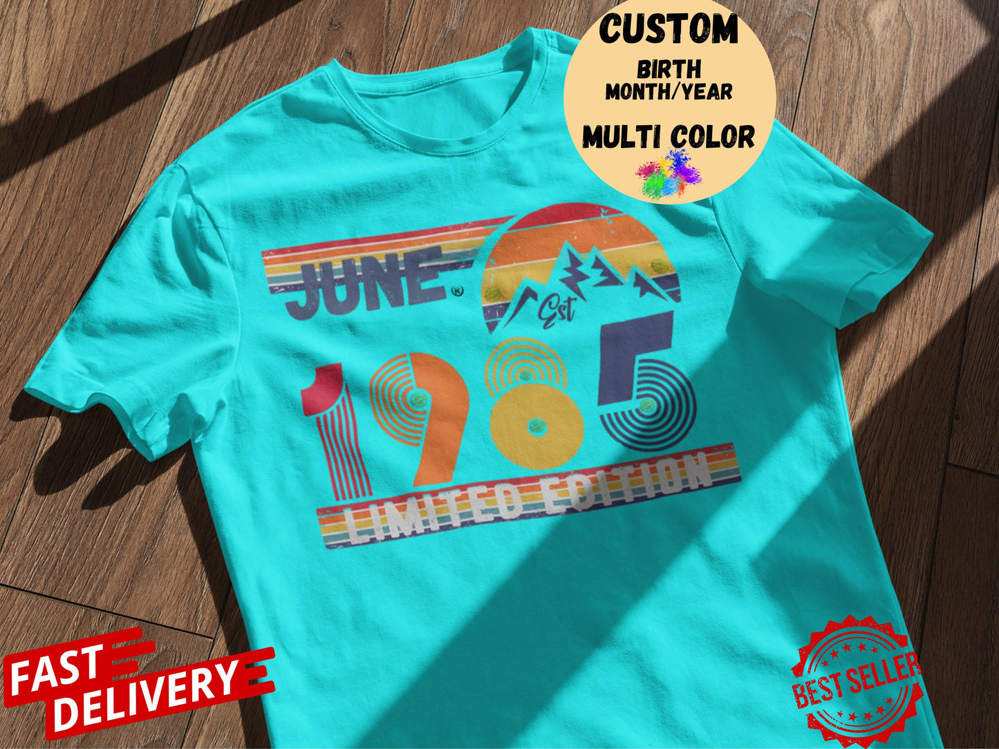 50th Birthday Retro Shirt, 1975 Birthday Sweatshirt Gift, 50 Years Bday Number Hoodie for Women / Men, Fifties Bday Tee For Wife Or Husband