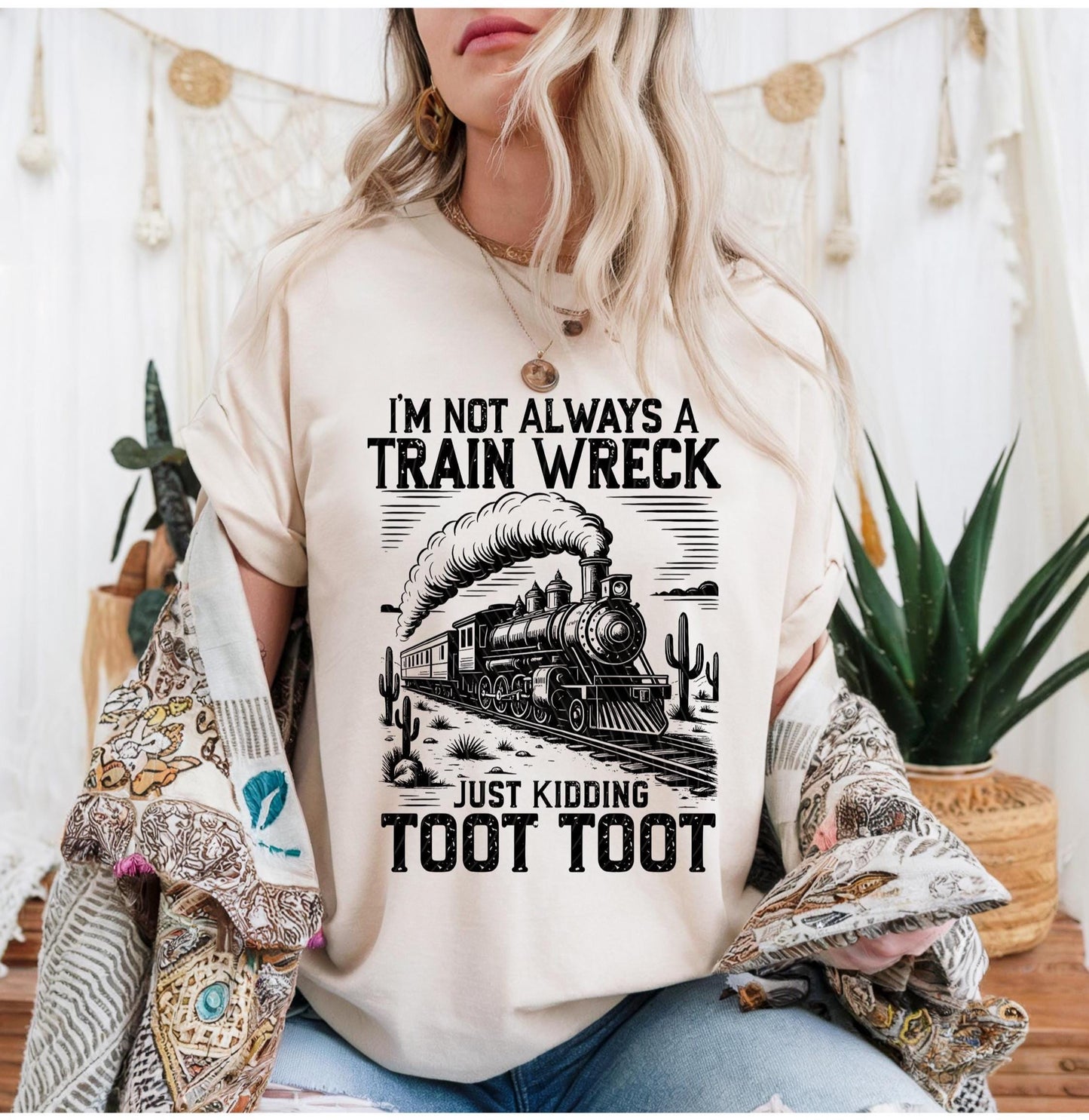 Funny Shirt, I'M Not Always A Train Wreck Just Kidding Toot Shirt, Retro Funny Shirt, Sarcastic Shirt, Trendy Shirt, Trending Shirt