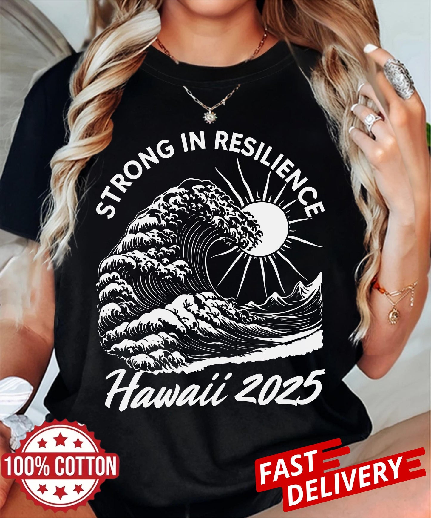 Stand strong and show support for Hawaii with this 2025 Shirt wear hope and honor those affected by the devastating tsunami