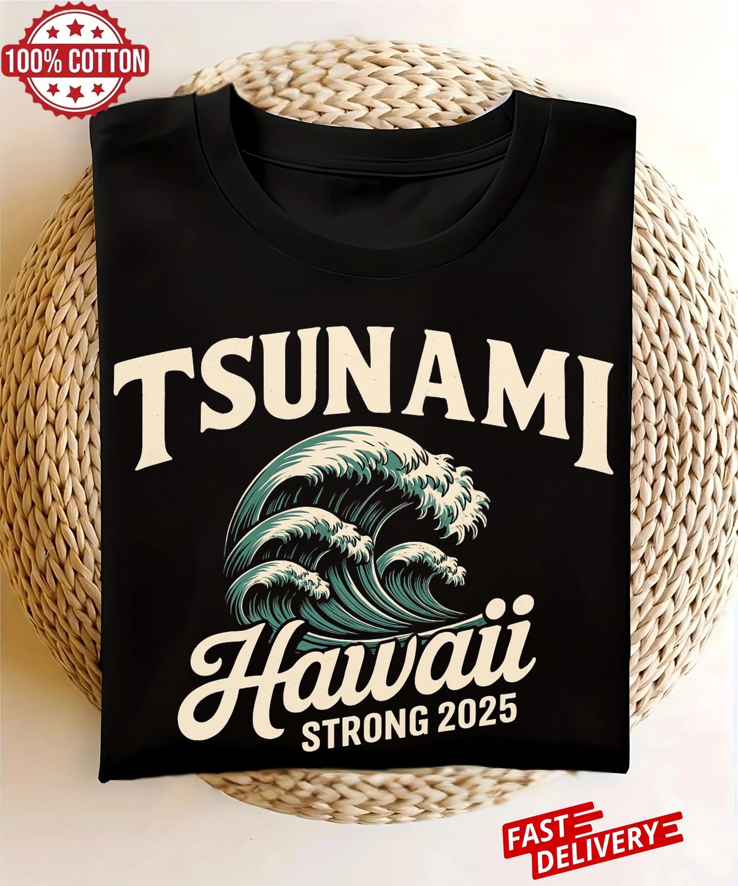Let your shirt speak volumes Hawaii Strong 2025 design for hope, support, and honoring those affected by the tsunami disaster