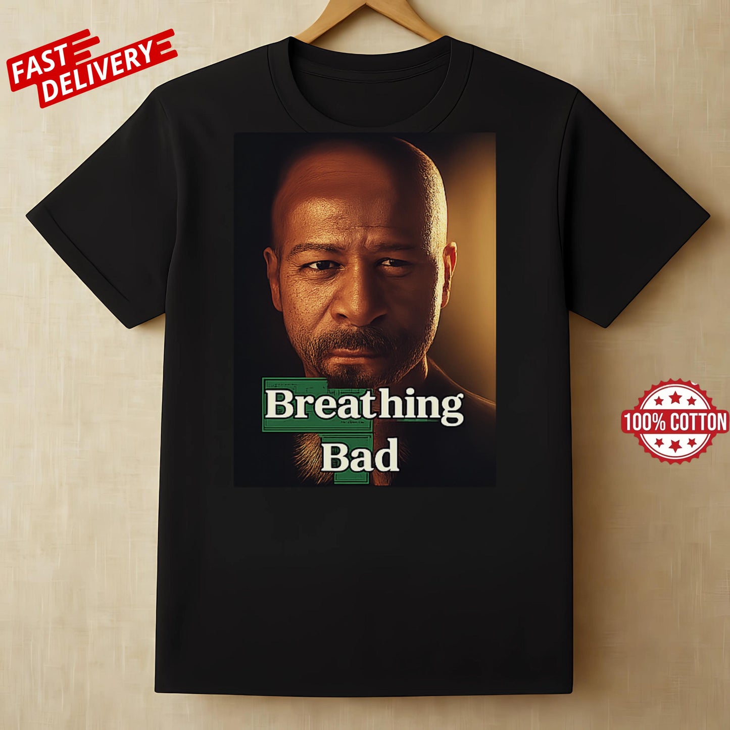 Breathing Bad T-Shirt for Bald Men – Funny Meme Shirt,Bold Graphic Tee,Breaking Bad Parody,Gift for Him,Unisex Cotton Shirt,Humorous Apparel