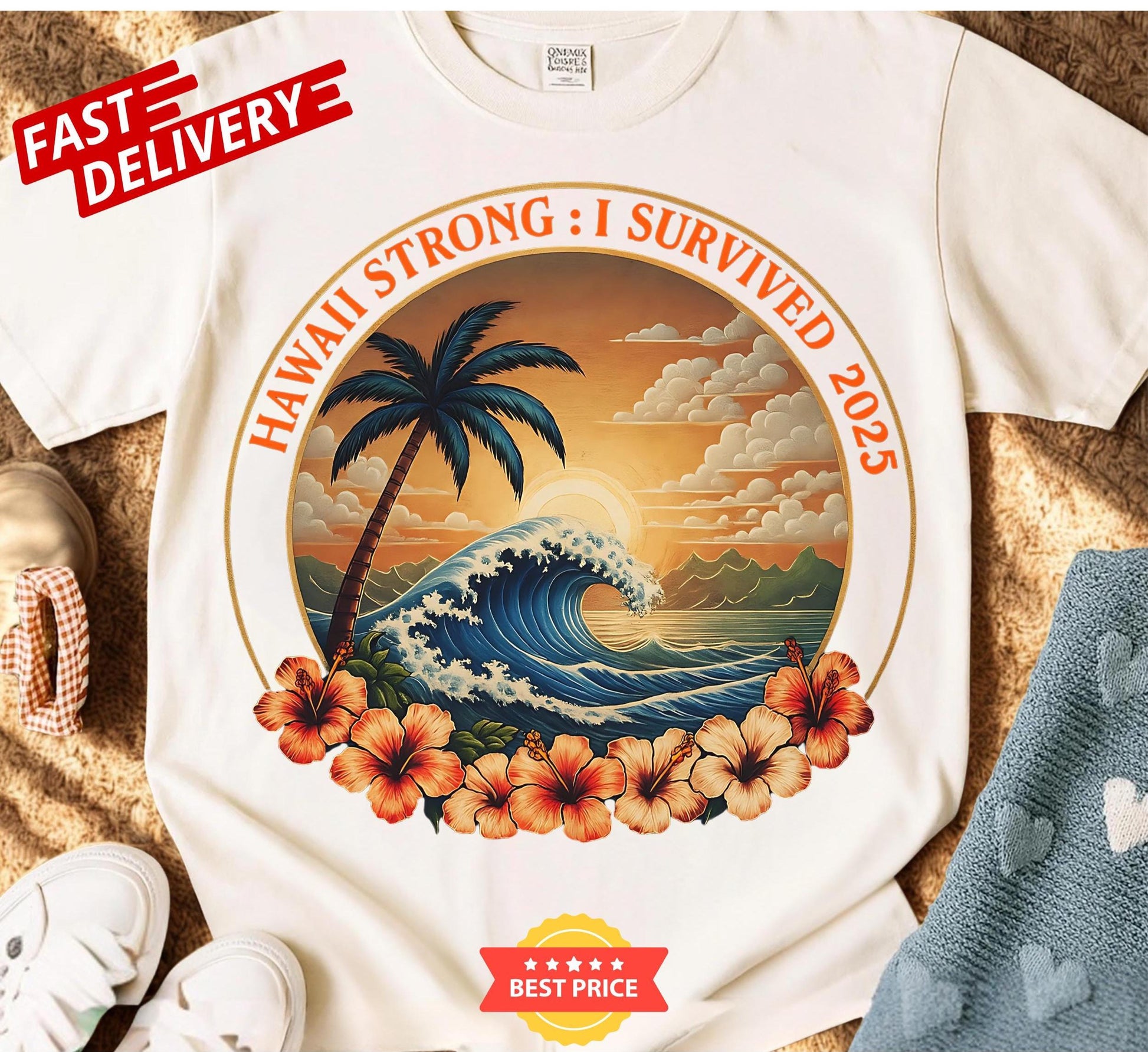 United we stand Hawaii Strong 2025 Shirt to wear hope, support recovery, and honor the strength of tsunami survivors