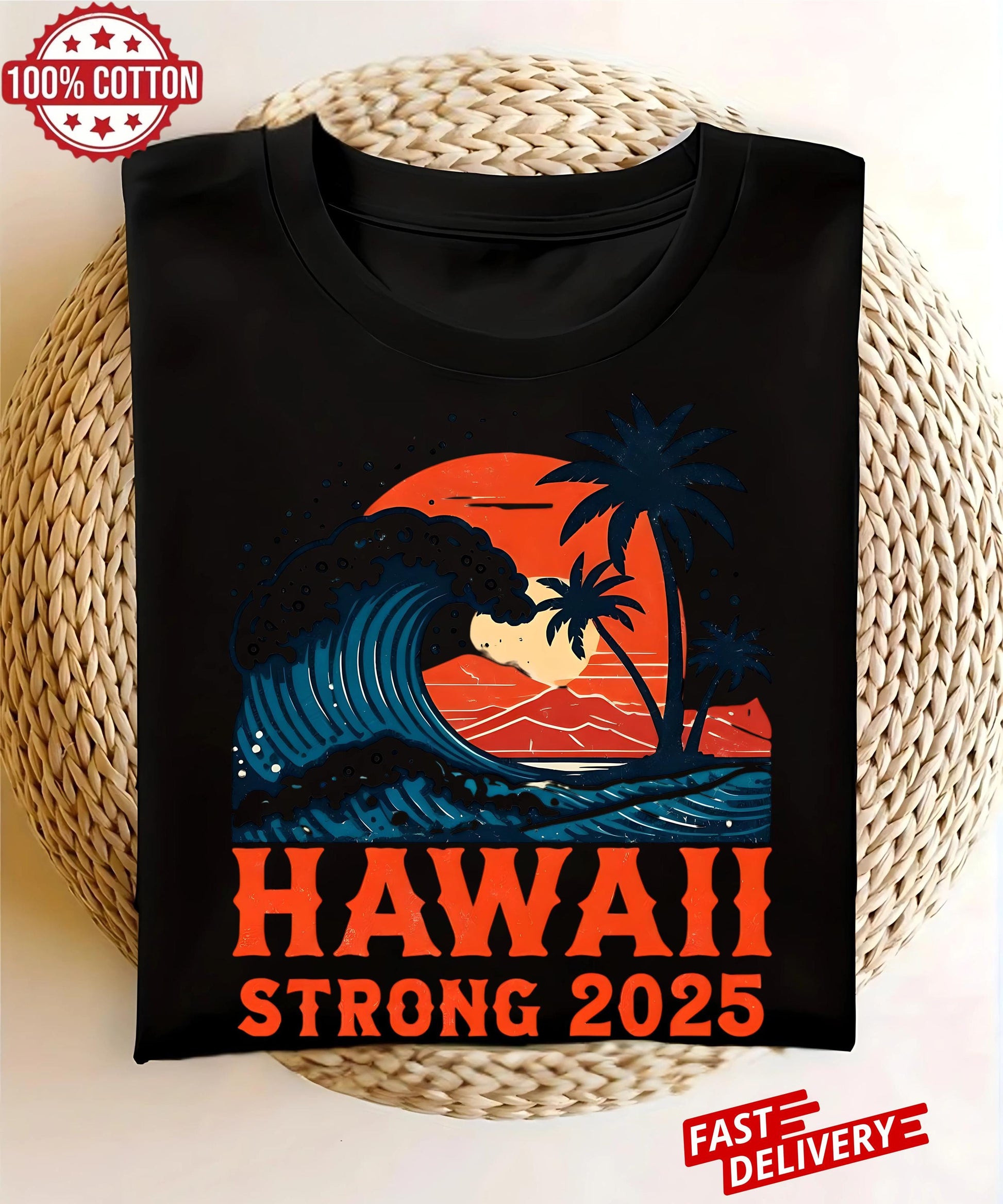 Support Hawaii with this Hawaii Strong 2025 Shirt stand tall after the tsunami, wear hope, and honor those who survived with pride
