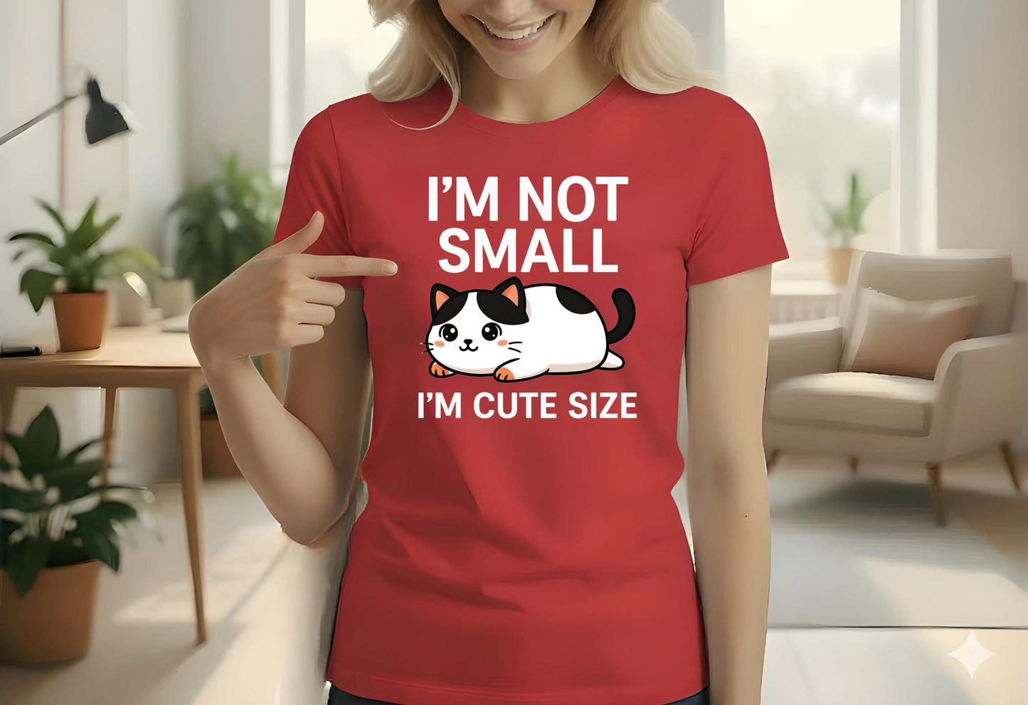 Funny Animal T Shirt Bundle Im Not Small Im Penguin Size Im Cute Size Cat Cartoon Graphic Tee Unisex Penguin Lover Shirt Cat Lover Gift Set