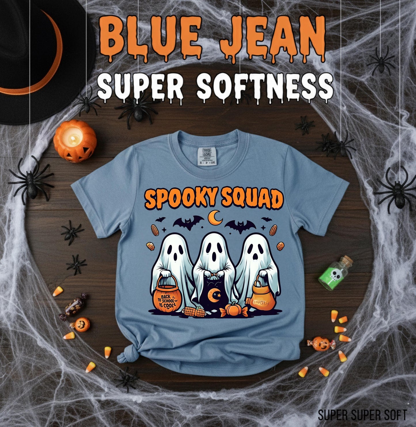 Spooky Squad TShirt Group Halloween Shirt for Friends Best Friend Spooky Gift Matching Horror Tee Funny Ghost Crew Apparel for Spooky Season