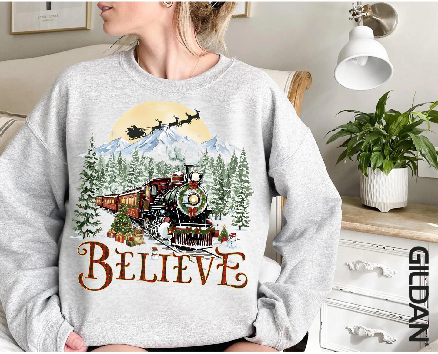 Polar Express T-shirt, Believe in Christmas Sweatshirt, Holiday Gift Ideas, All Aboard Hoodie Xmas, Merry Christmas Tee