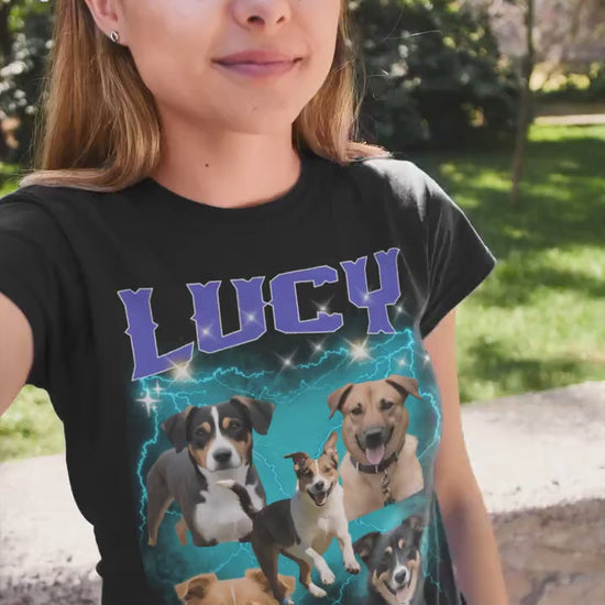 Comfort Colors Custom Bootleg Shirt, Custom Dog Shirt, Dog Remembrance Gift, Pet Custom Vintage Shirt, Father Day Gift, Pet Lover Shirt