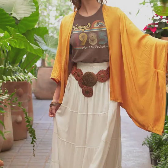 40th Birthday Shirt, Retro Vintage Style Unisex T Shirt, Gift For 40 Year Old Men And Women Age To Perfection Tee Classic Graphic Top