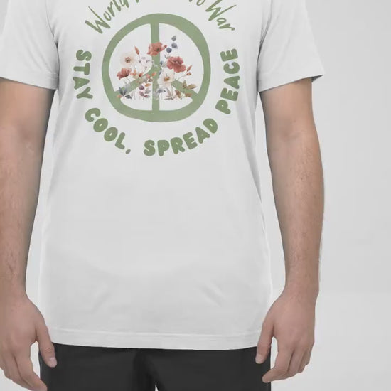 Peaceful Vibes T Shirt Unisex Heavy Cotton Tee Spread Peace Shirt Gift For Activists Casual Wear Positive Energy Graphic Top For Peacemakers